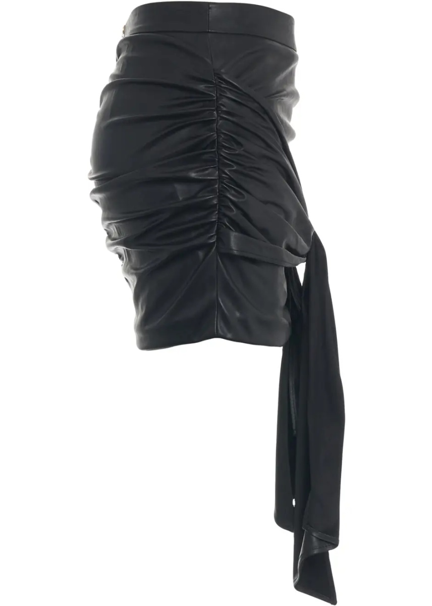 Fuste Mini skirt in leather look - Img 3
