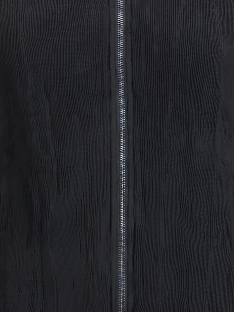 Geaca bomber GONGDID DESIGN neagra din poliester - Img 3