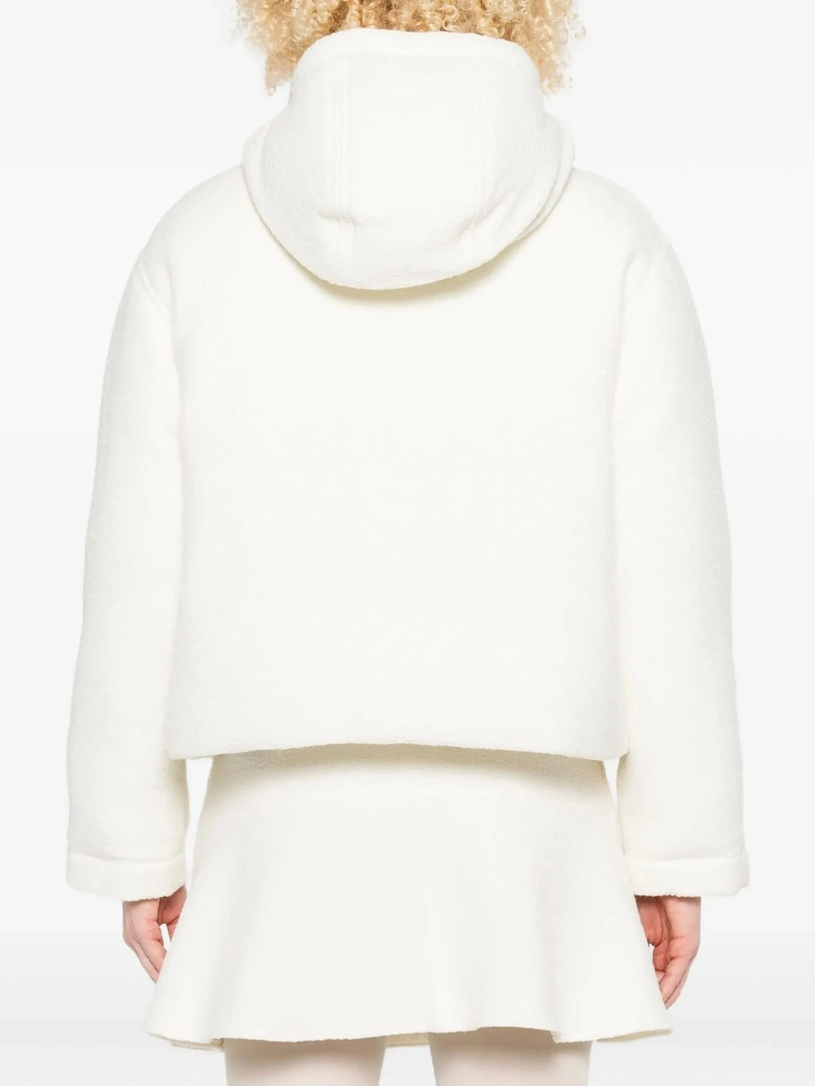 Geaca bomber Gucci alba din lana - Img 6