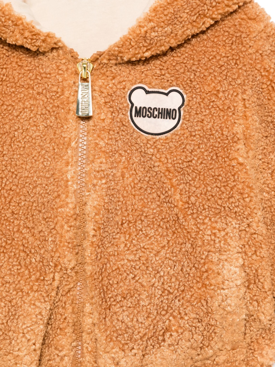Geaca bomber Moschino maro din polyester - Img 3