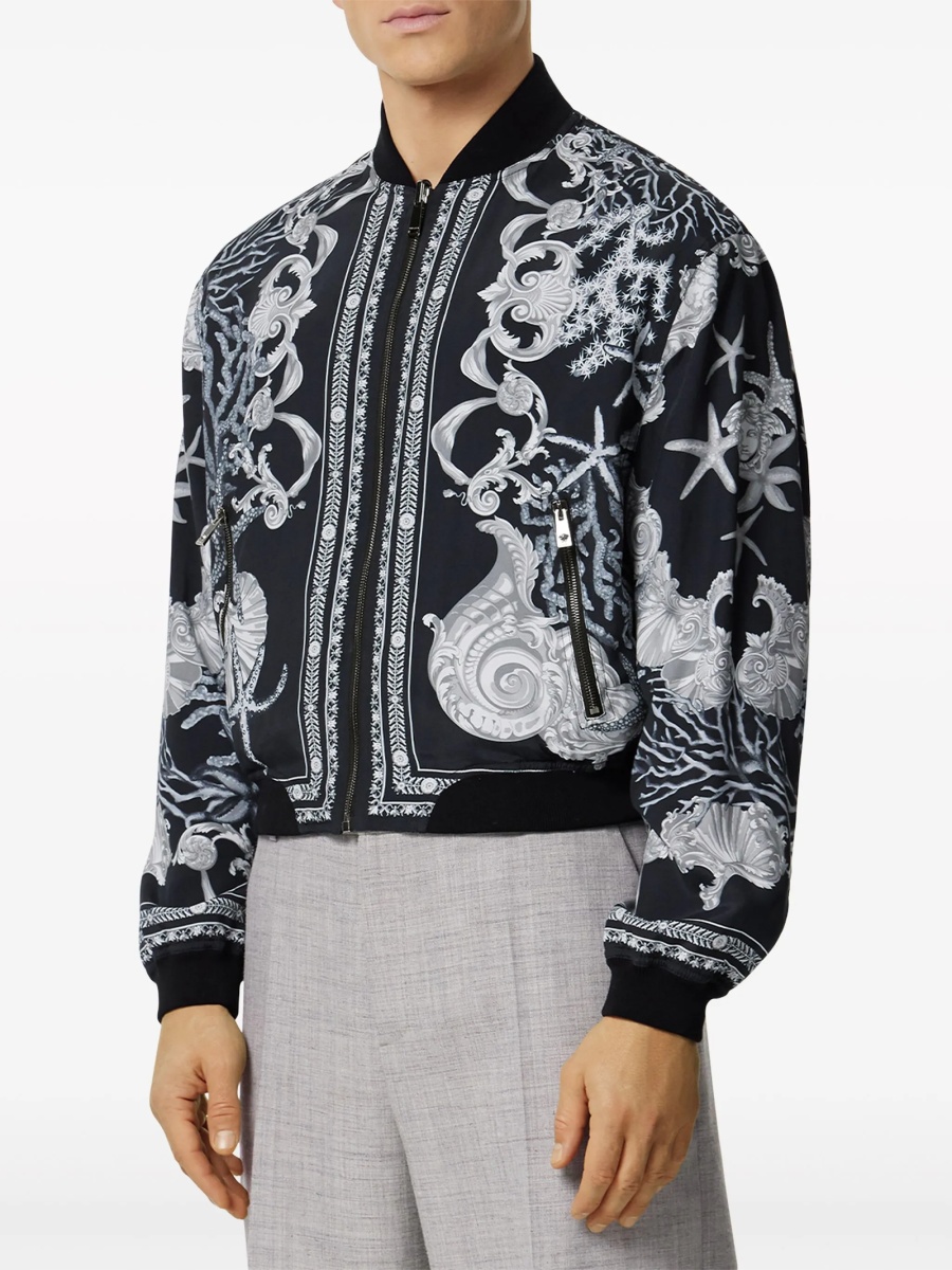 Geaca bomber Versace neagra - Img 3