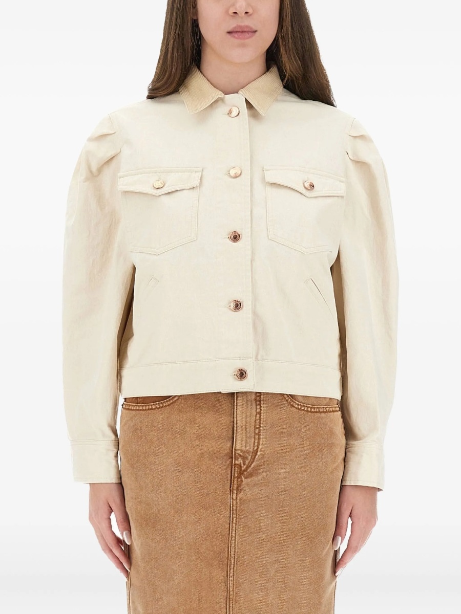 Geaca de blugi Isabel Marant neutra - Img 3