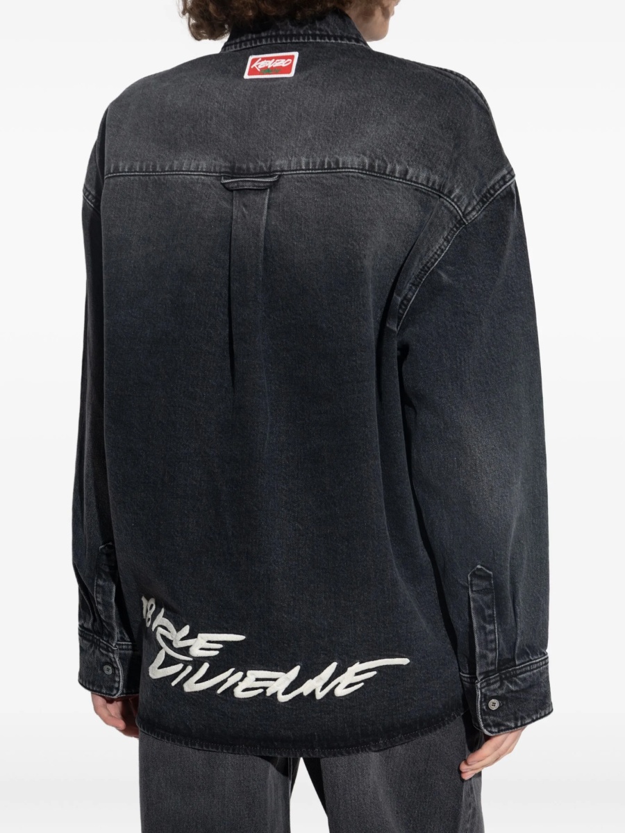 Geaca de blugi Kenzo neagra - Img 4