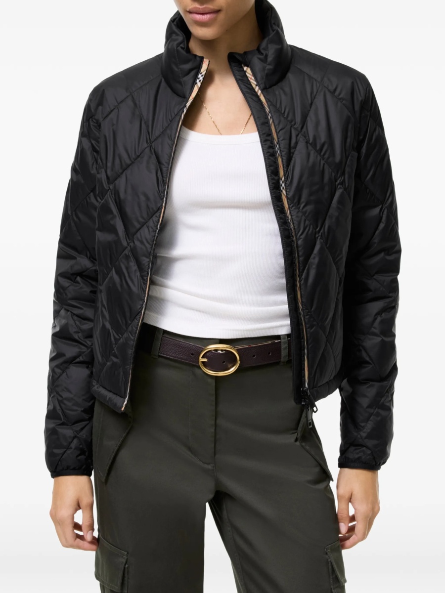 Geaca de iarna Burberry neagra din poliamida - Img 2