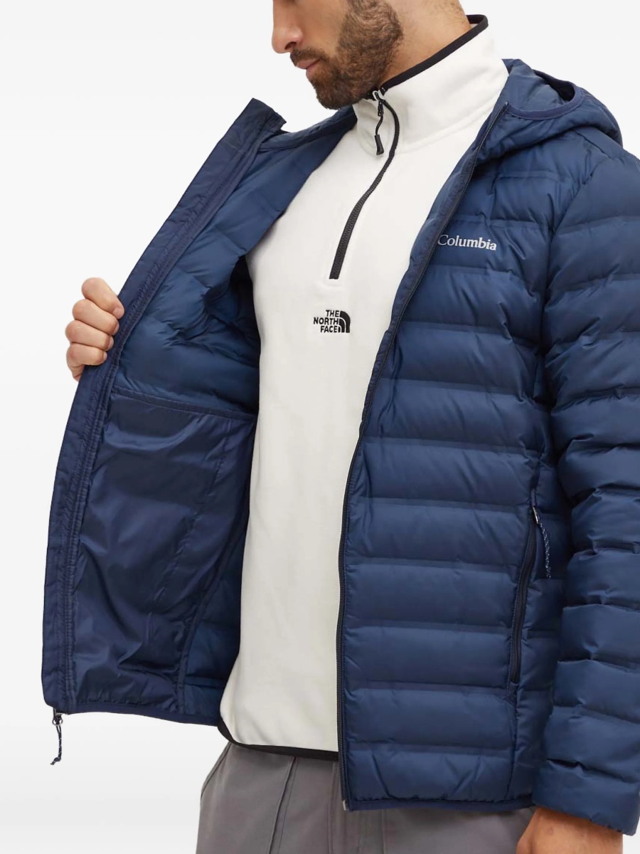 Geaca de iarna Columbia albastra din polyester - Img 4