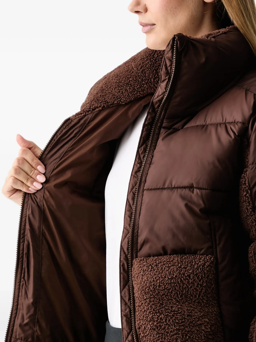 Geaca de iarna Columbia maro din polyester - Img 5