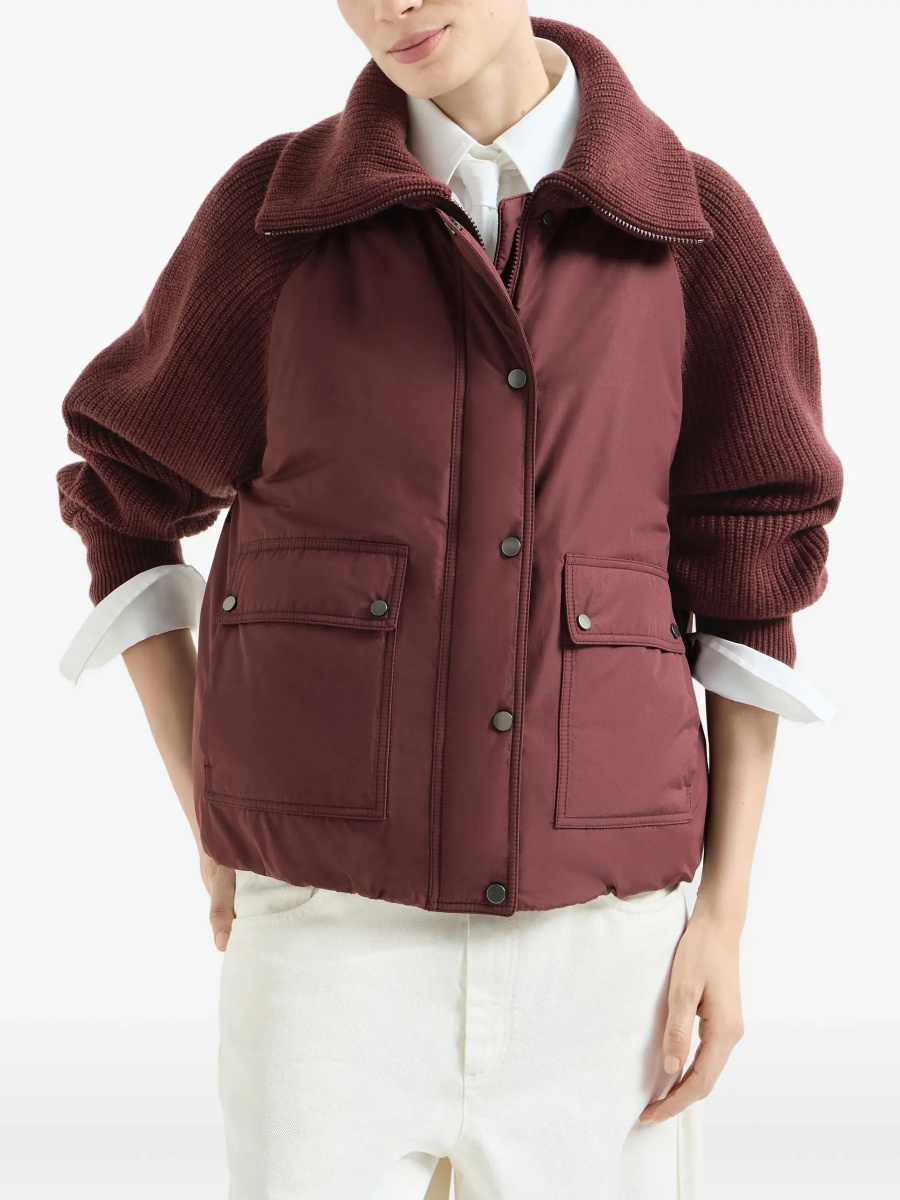 Geaca de Iarna Down Jacket with wool sleeves - Img 4