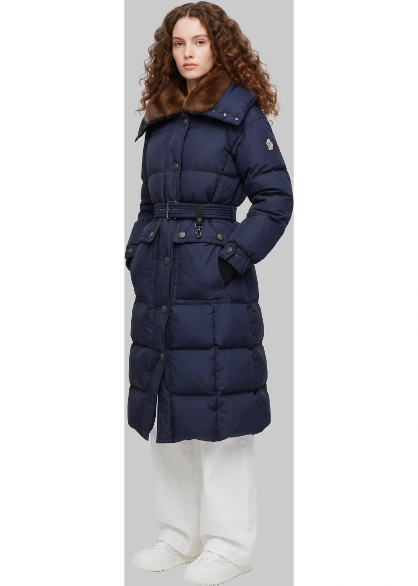 Geaca de Iarna Gelissette Long Down Jacket With Shearling - Img 2