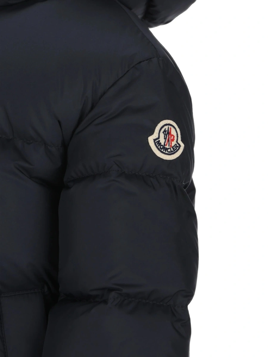Geaca de iarna Moncler albastra din polyester - Img 3