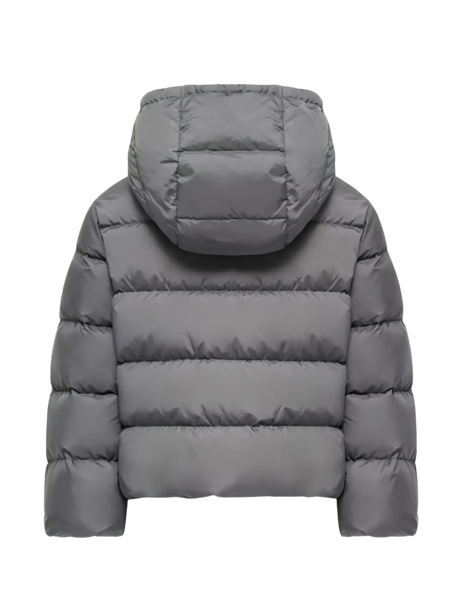 Geaca de iarna Moncler gri din polyester - Img 2