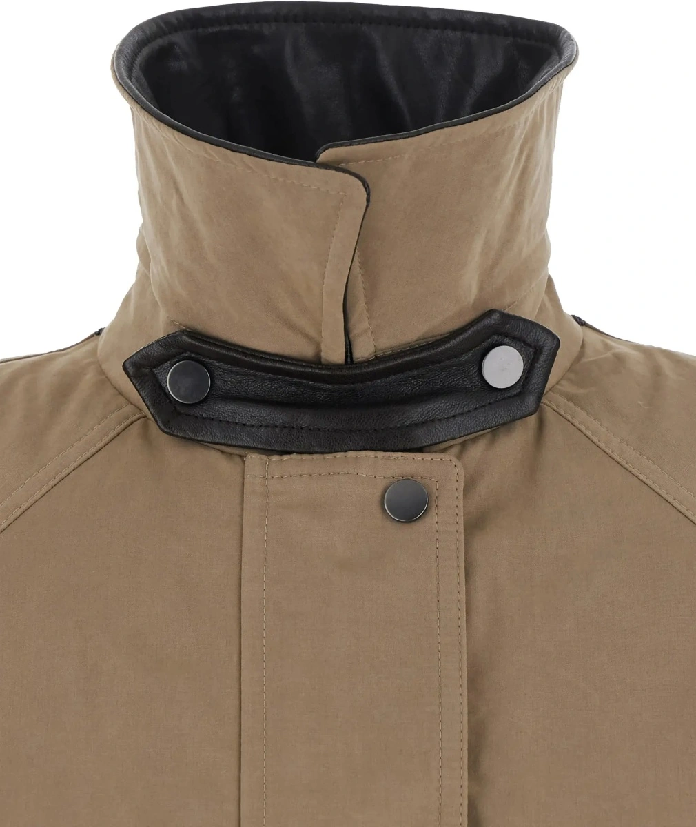 Geaca de Iarna Padded down Jacket with leather collar - Img 6
