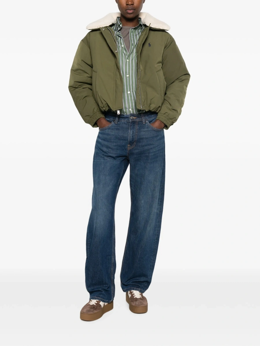 Geaca de iarna Ralph Lauren verde din poliester reciclat - Img 2