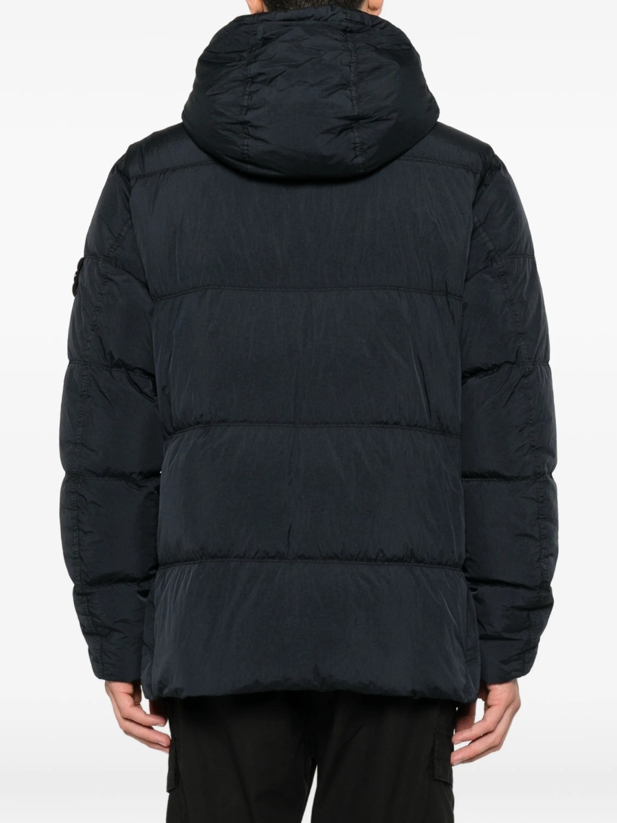 Geaca de iarna Stone Island neagra din poliamida - Img 4