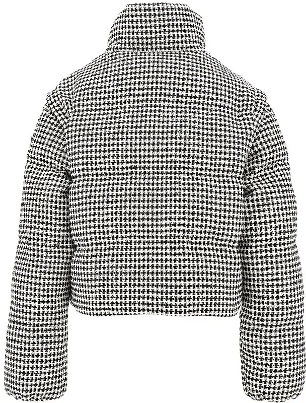 Geaca de Iarna Tweed down jacket with detachable sleeves - Img 3