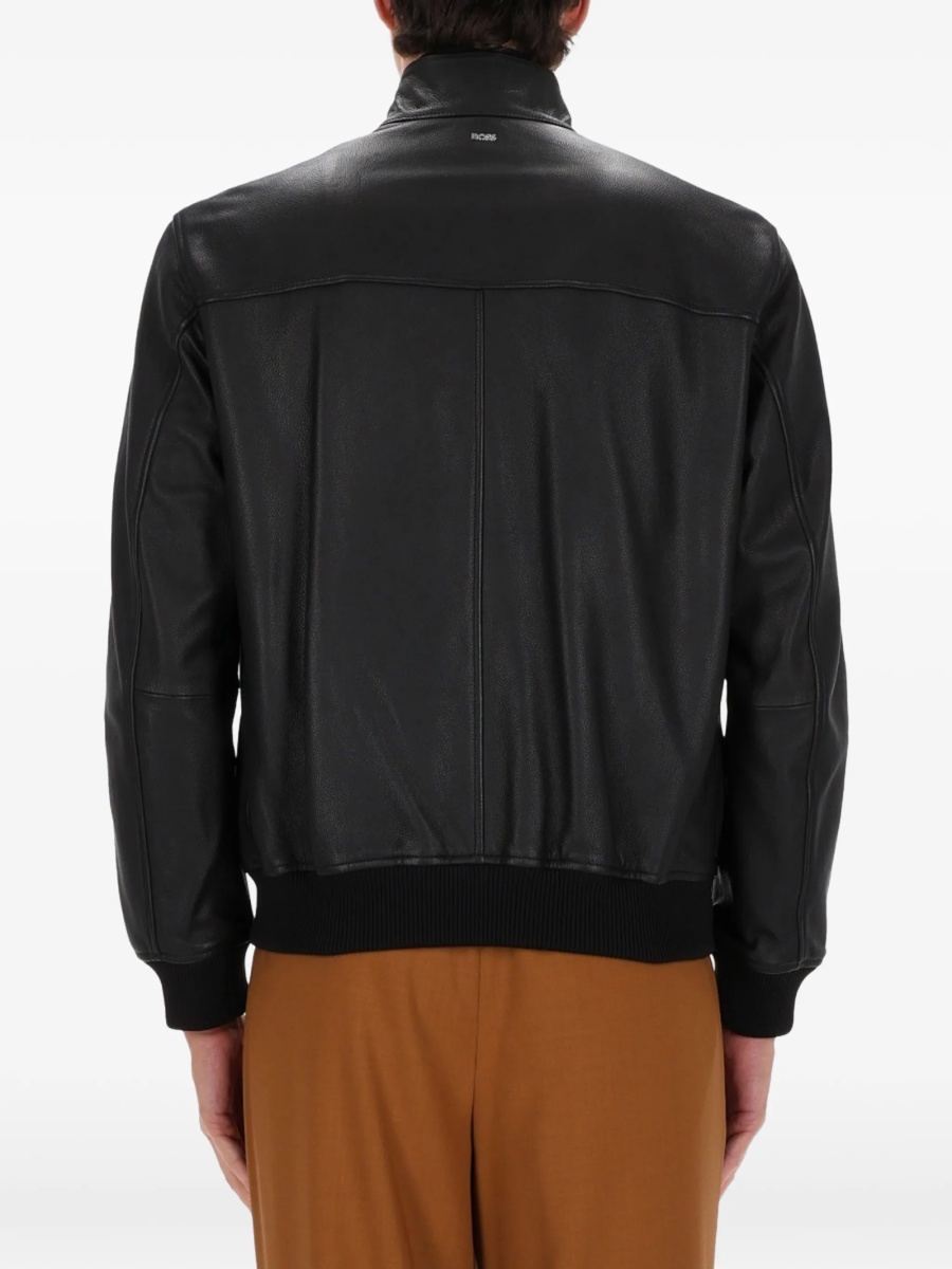 Geaca de piele Hugo Boss neagra - Img 3