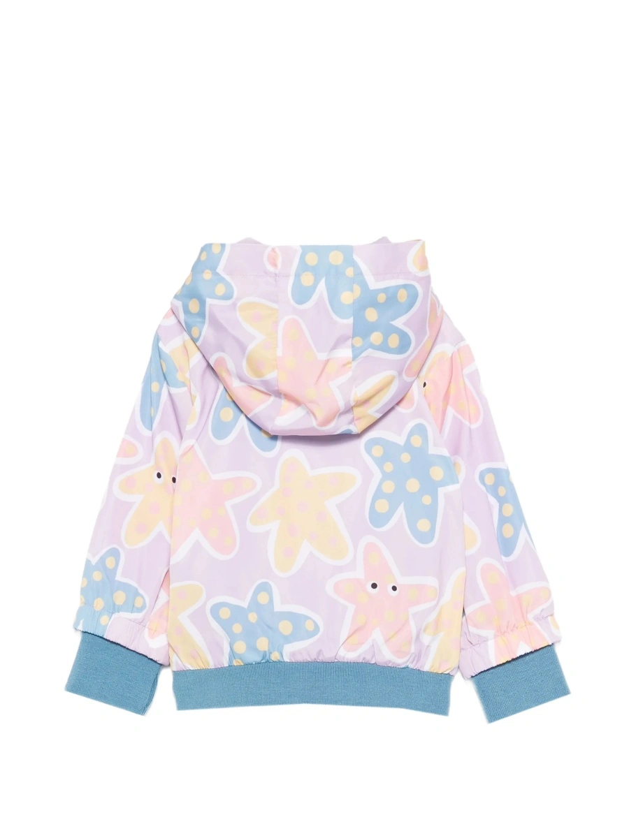 Geaca de ploaie Stella McCartney violet din poliester reciclat - Img 2