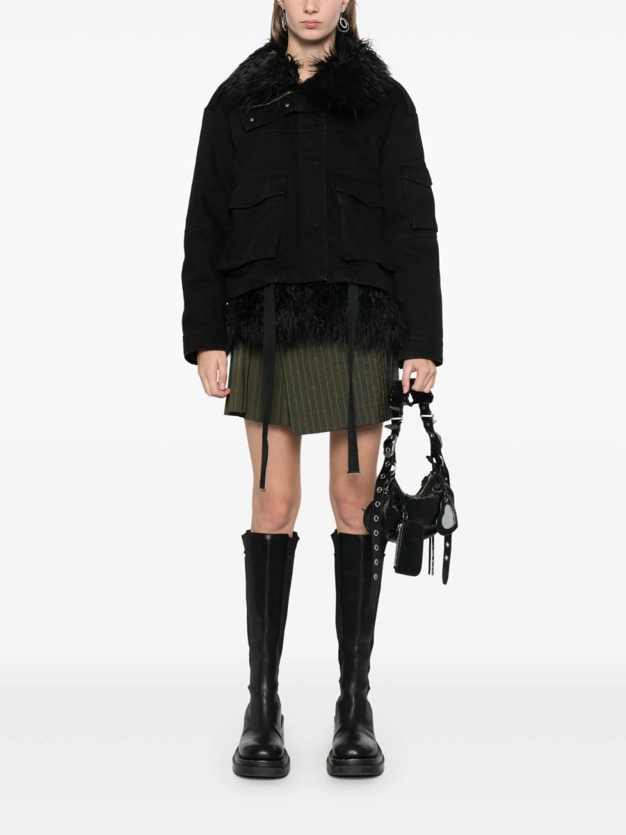 Geaca Oversize Dondup neagra din bumbac - Img 2