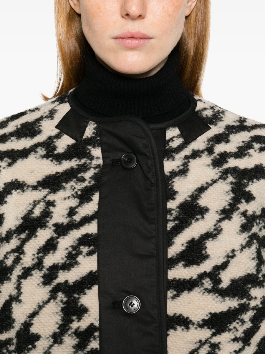 Geaca Oversize ISABEL MARANT ETOILE neagra din lana si poliester reciclat - Img 5