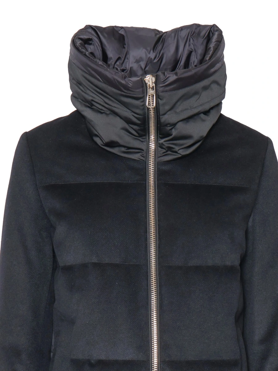 Geaca Parka DUNO gri din lana si raion - Img 5