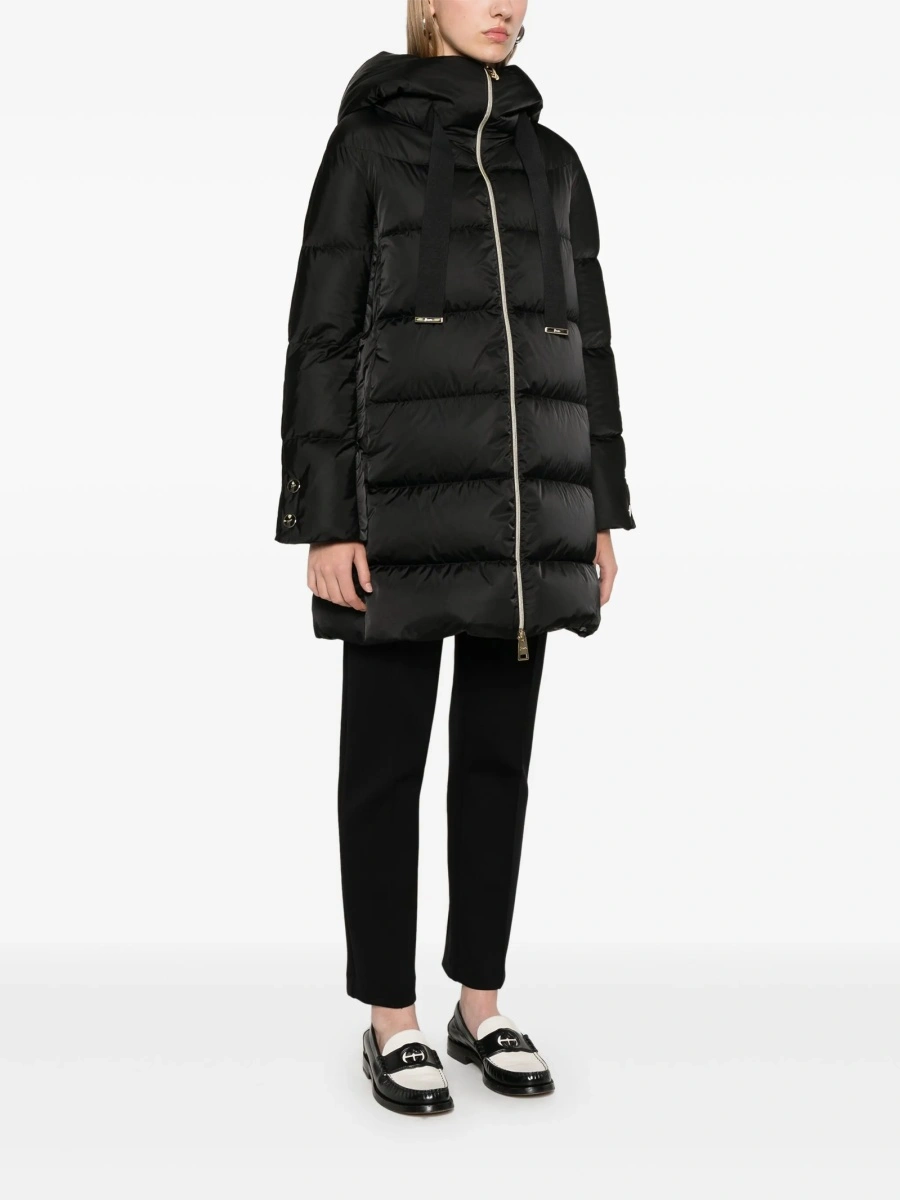 Geaca Parka Herno neagra din polyester - Img 3
