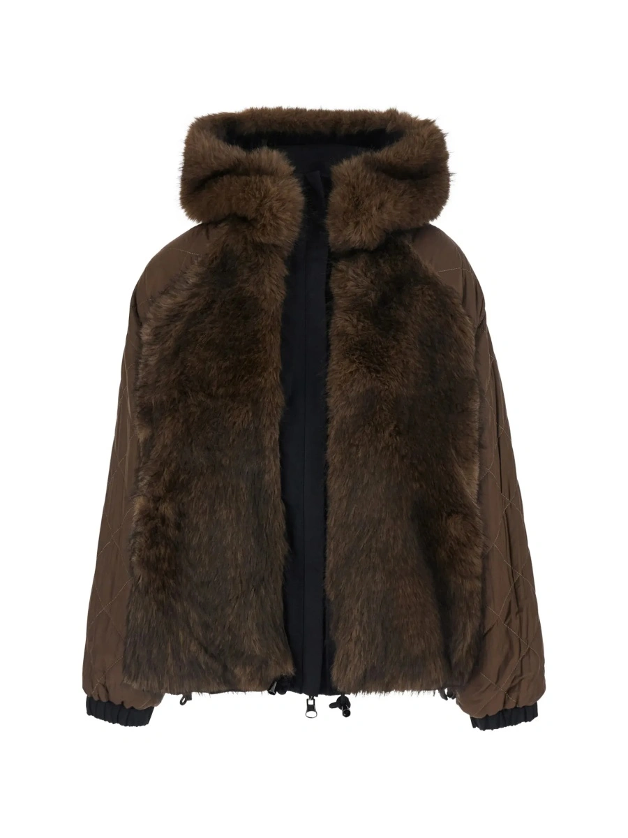 Geaca parka VALENTINI 1972 neagra din bumbac - Img 7