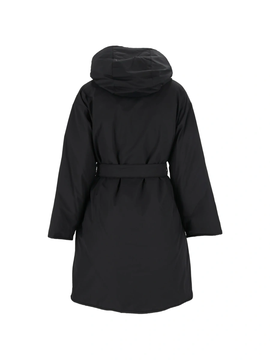 Geaca Parka Weekend MaxMara neagra din polyester si multiester - Img 2