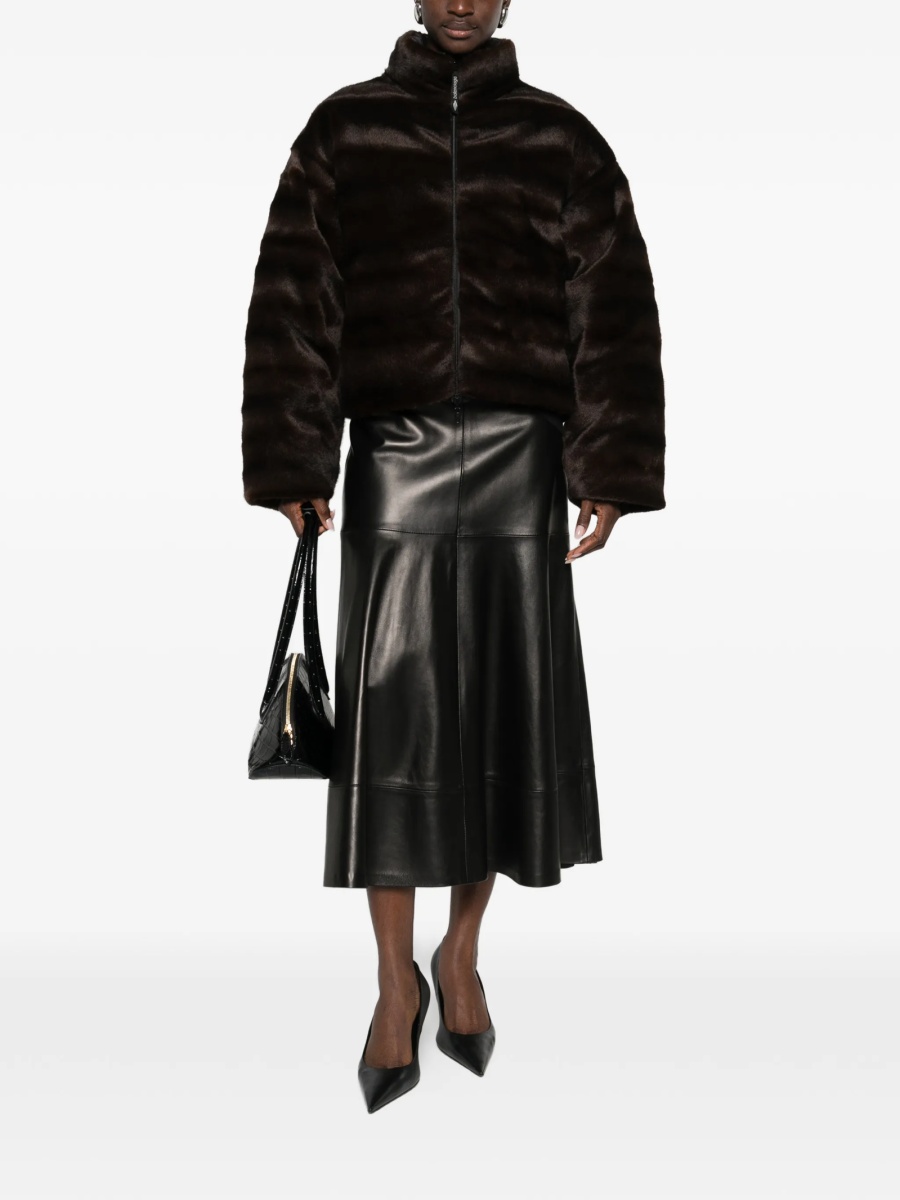 Geaca ski Balenciaga maro din poliamida si polyester - Img 2