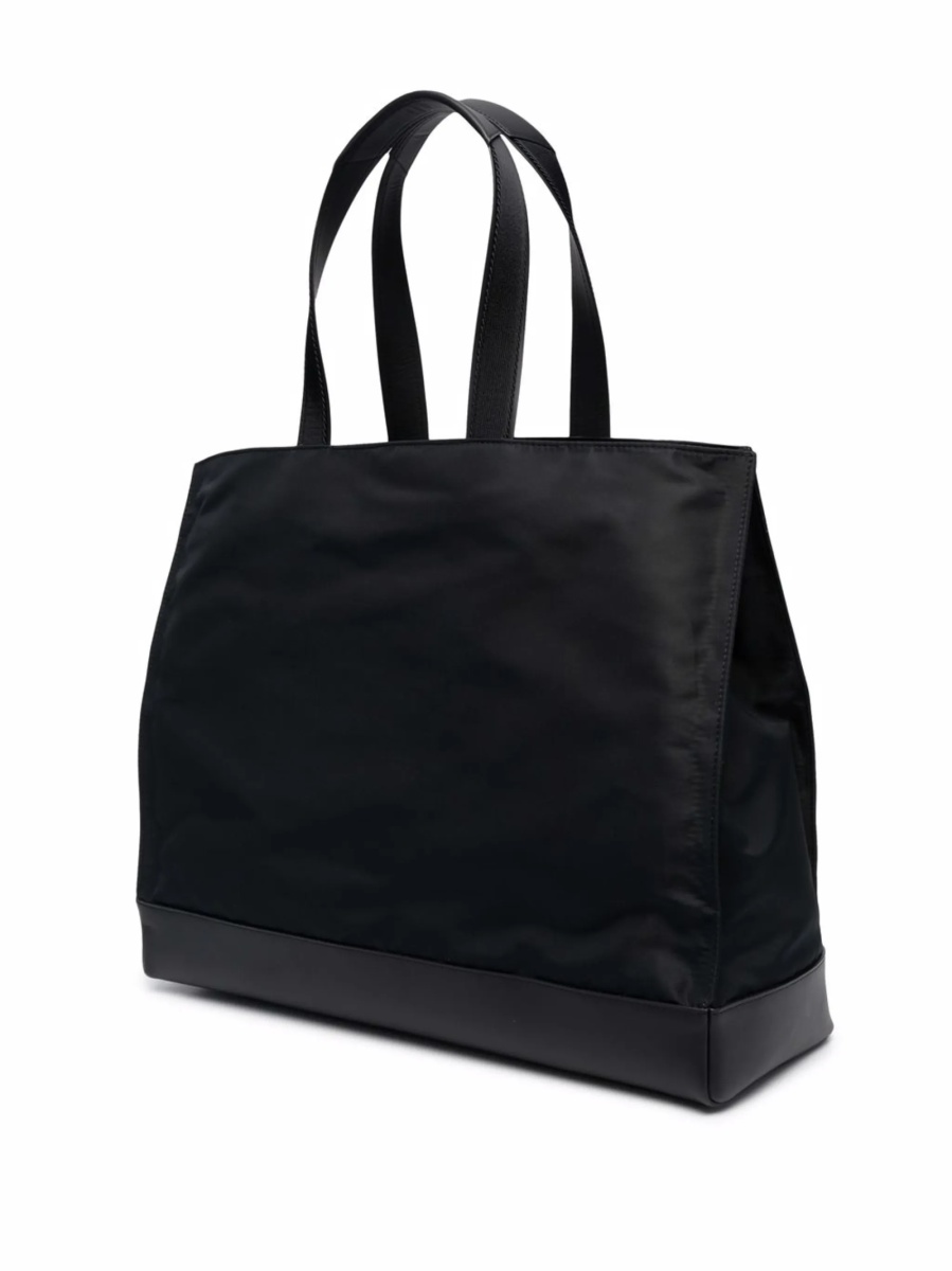 Geanta de mana Alexander McQueen neagra din piele si material textil - Img 3