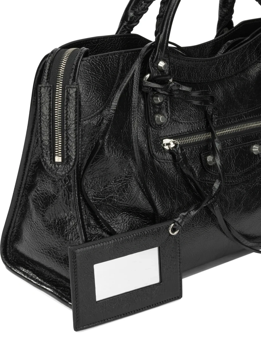 Geanta de mana Balenciaga 'City' neagra - Img 4