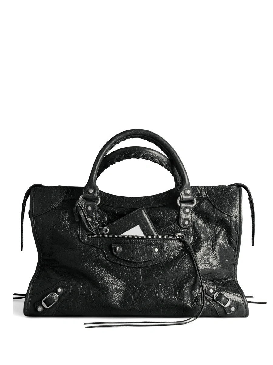 Geanta de mana Balenciaga 'City' neagra - Img 9
