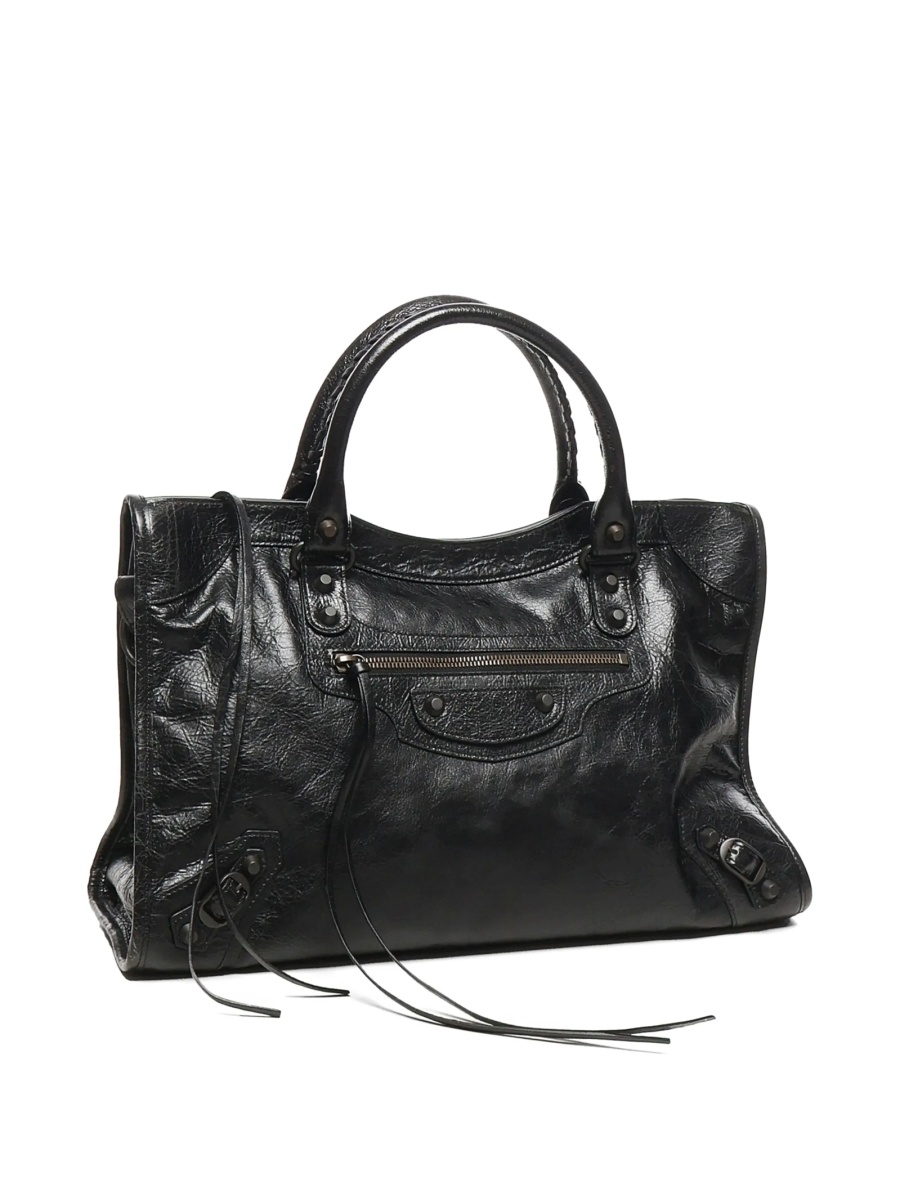 Geanta de mana Balenciaga neagra din piele - Img 3