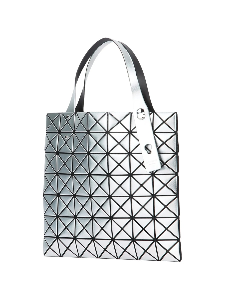 Geanta de mana BAO BAO ISSEY MIYAKE argintie din piele eco si poliuretan - Img 2