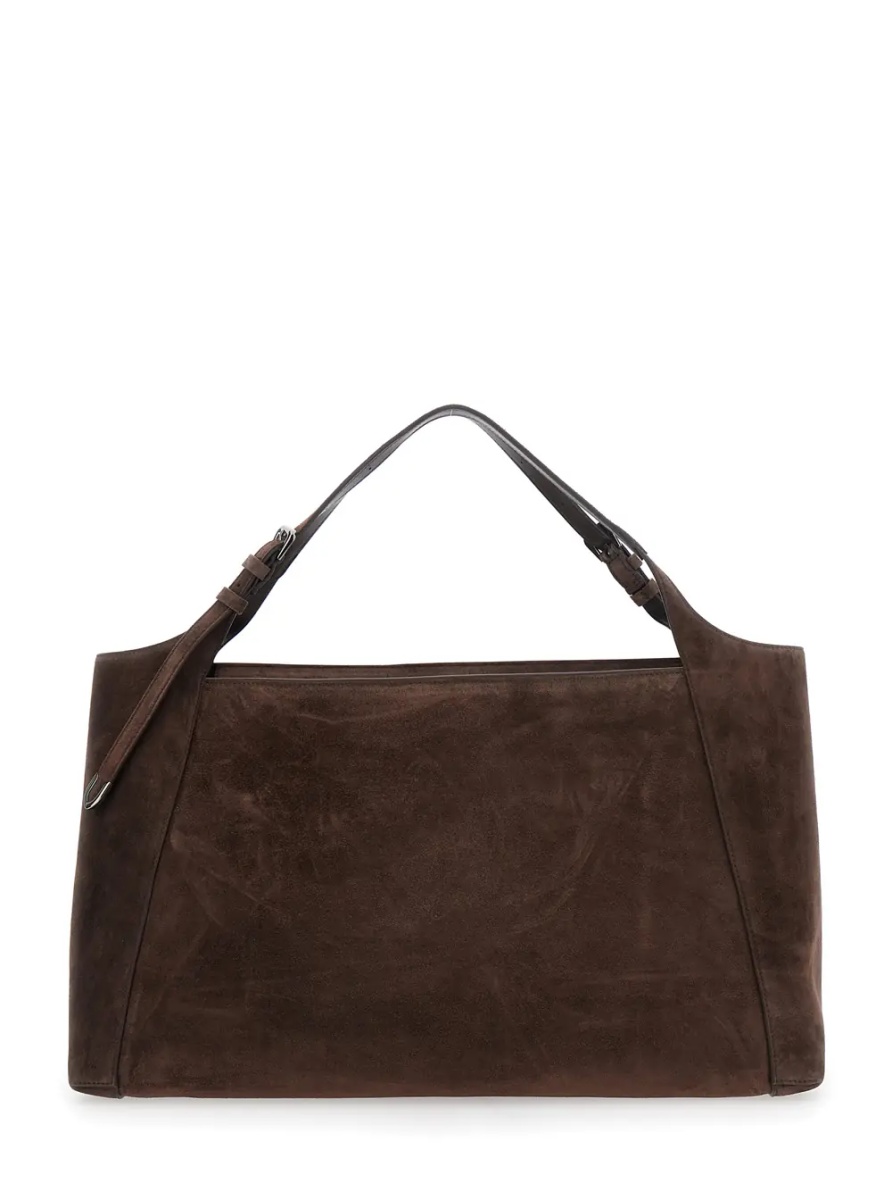 Geanta de mana Borsa Shopper Sartorial in camoscio - Img 2