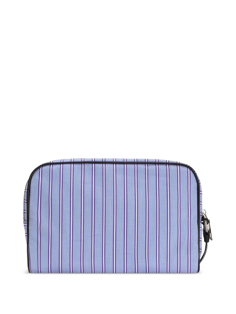 Geanta de mana Dolce &amp; Gabbana albastra din bumbac si piele - Img 3
