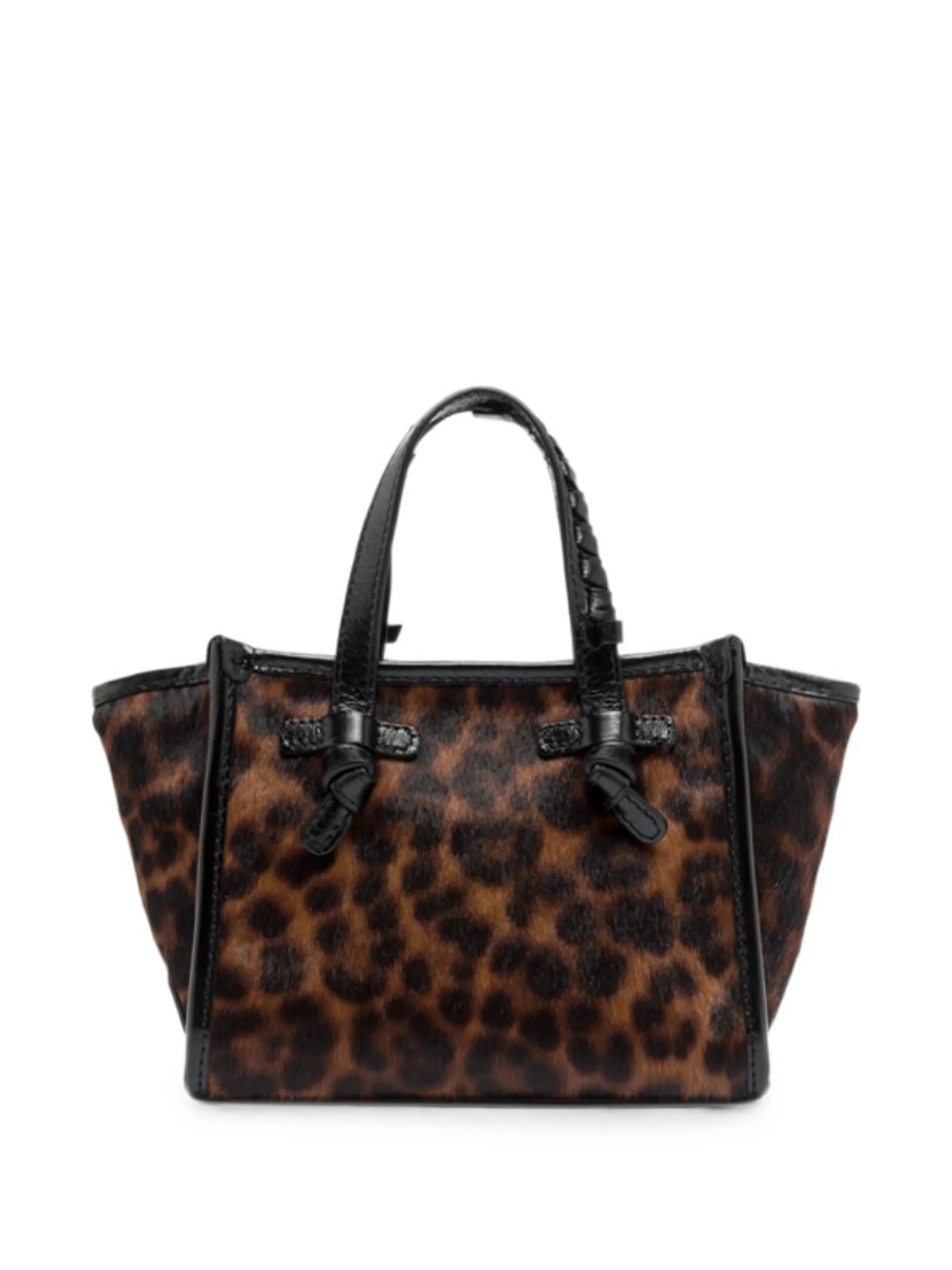 Geanta de mana GIANNI CHIARINI maro din par de vitel - Img 2