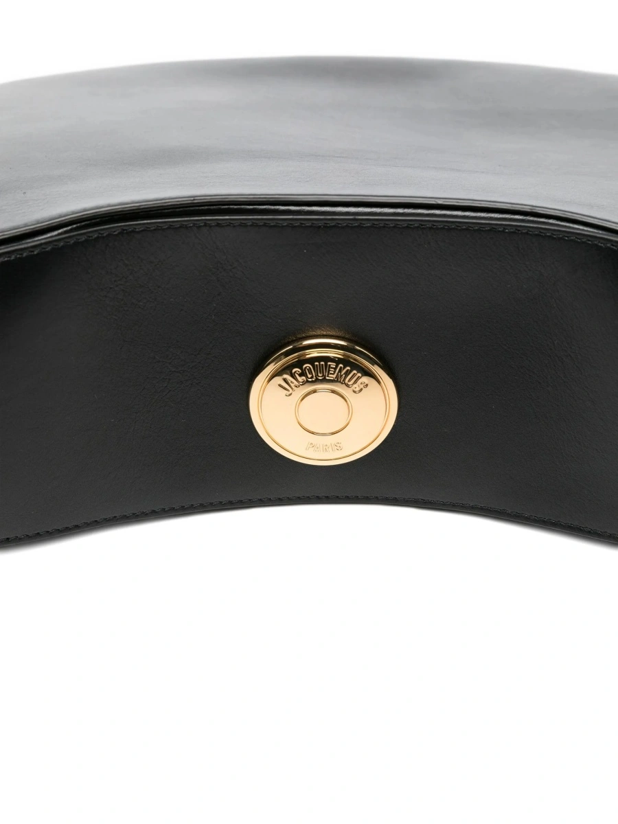 Geanta de mana JACQUEMUS neagra din piele - Img 4