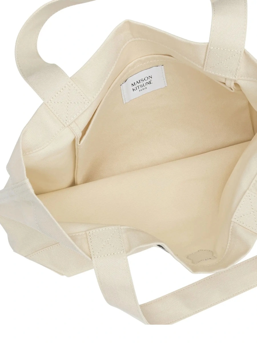 Geanta de mana MAISON KITSUNÉ "Double Fox Head" Large Handbag - Img 4