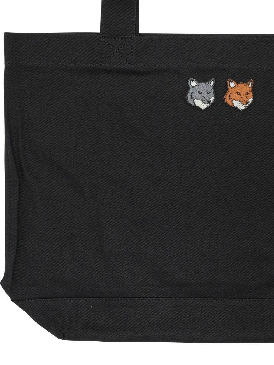 Geanta de mana MAISON KITSUNÉ "Double Fox Head" Large Handbag - Img 3