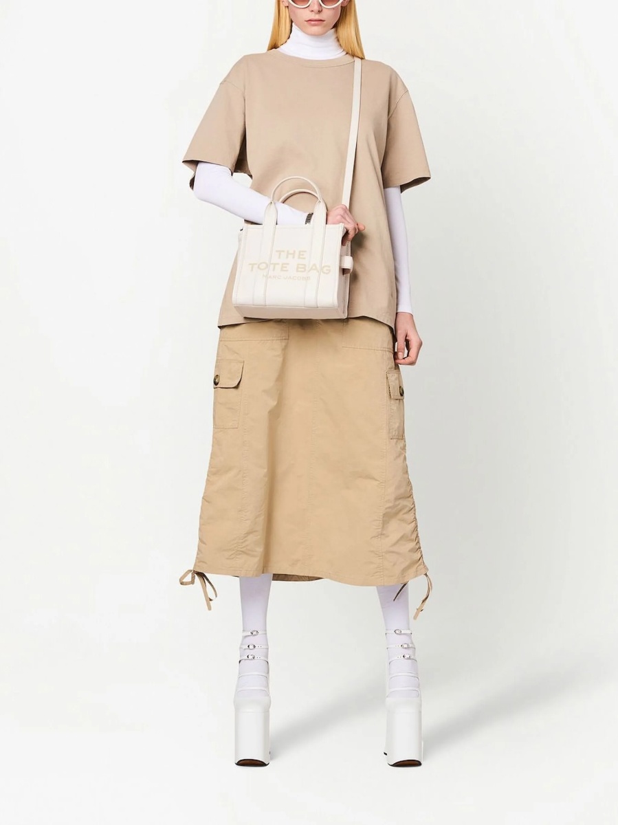 Geanta de mana Marc Jacobs alba din piele - Img 2