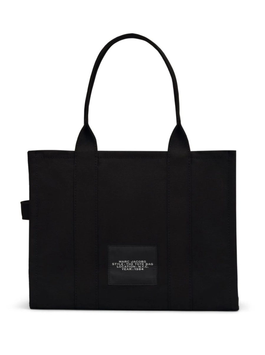 Geanta de mana Marc Jacobs neagra din bumbac si polietilena - Img 4
