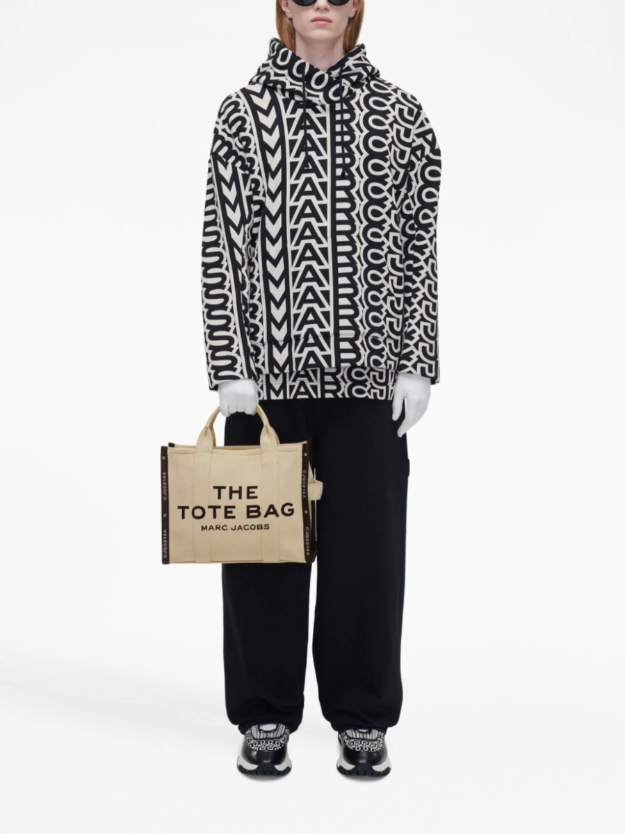 Geanta de mana Marc Jacobs neutra din bumbac si polyester - Img 2