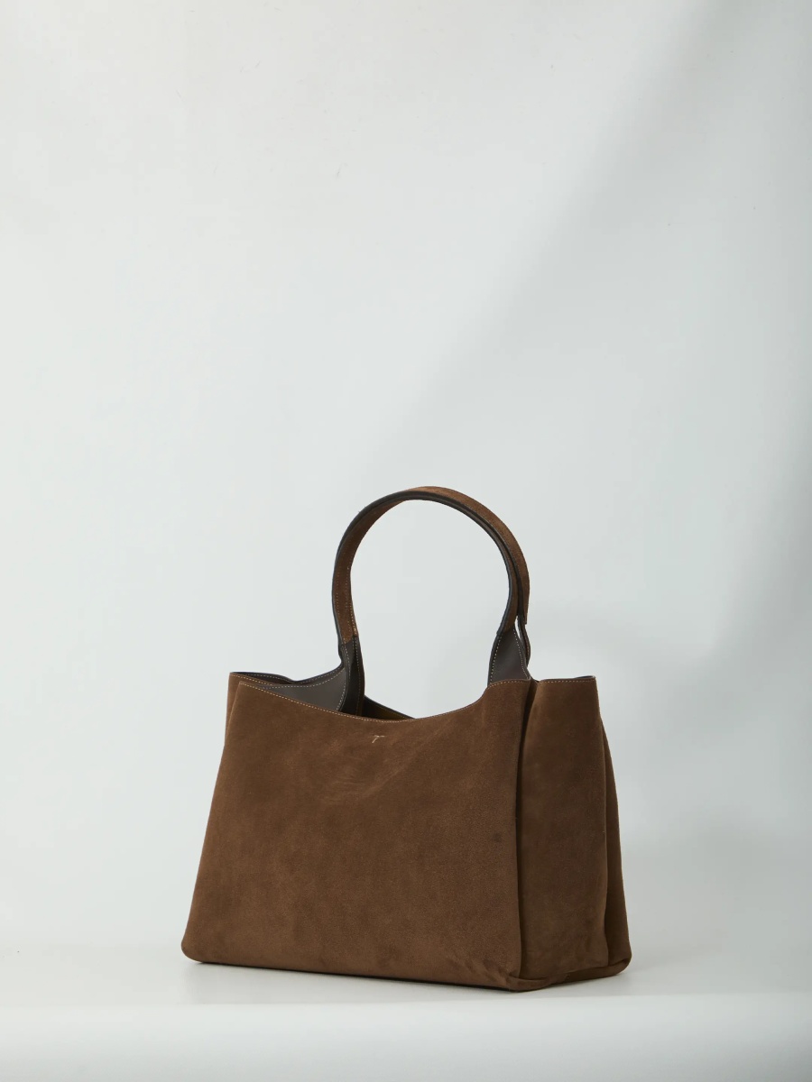 Geanta de mana Medium Suede Leather Bag - Img 2