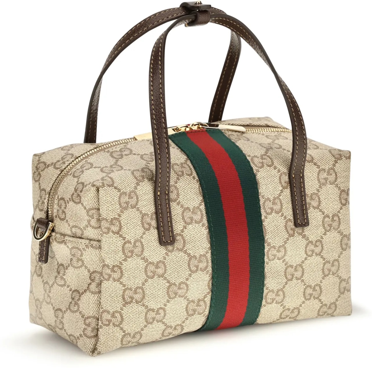 Geanta de mana Mini Boston Handbag with Web stripe - Img 2