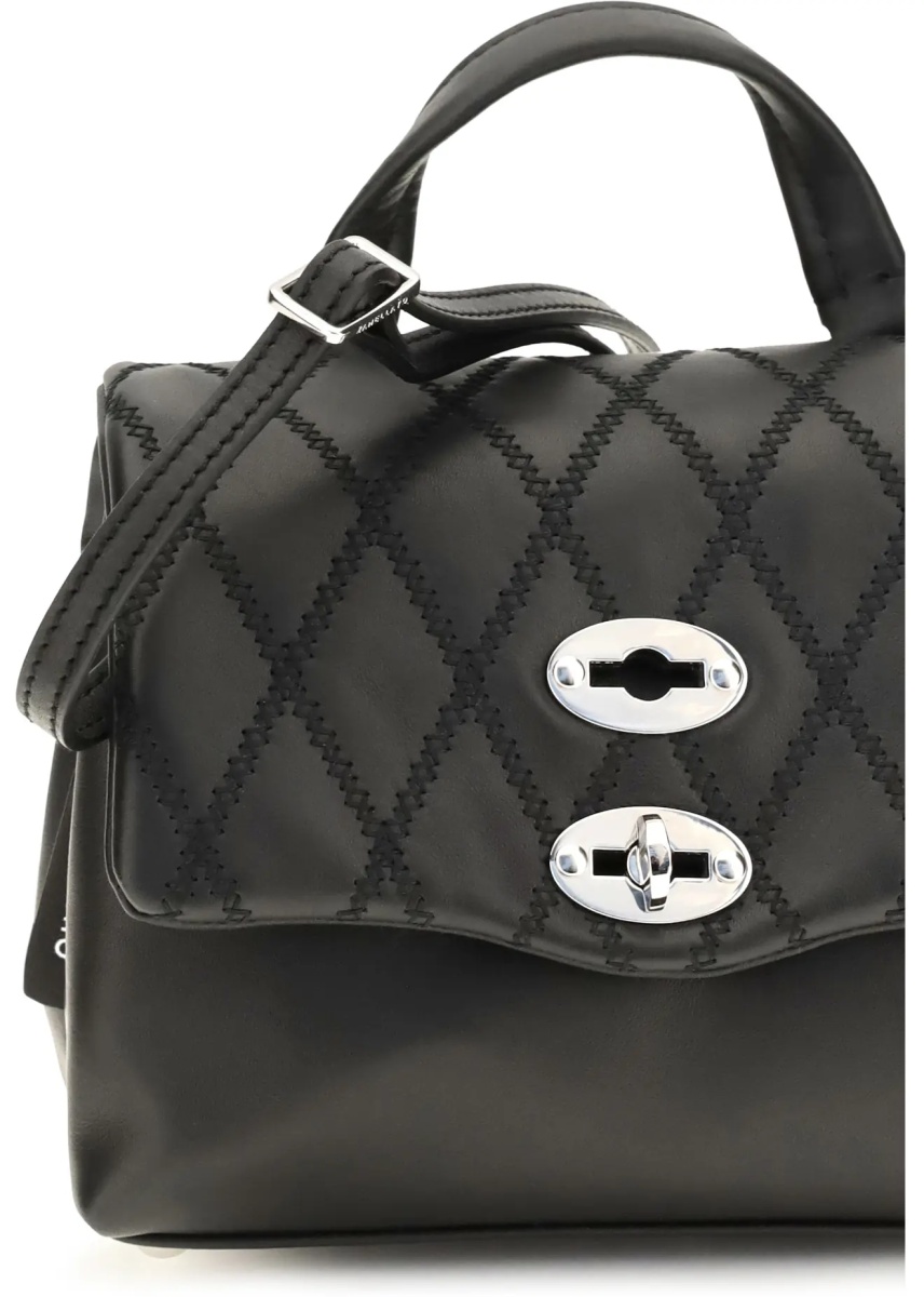 Geanta de mana Mini Postina Tramè leather Top Handle Bag - Img 4