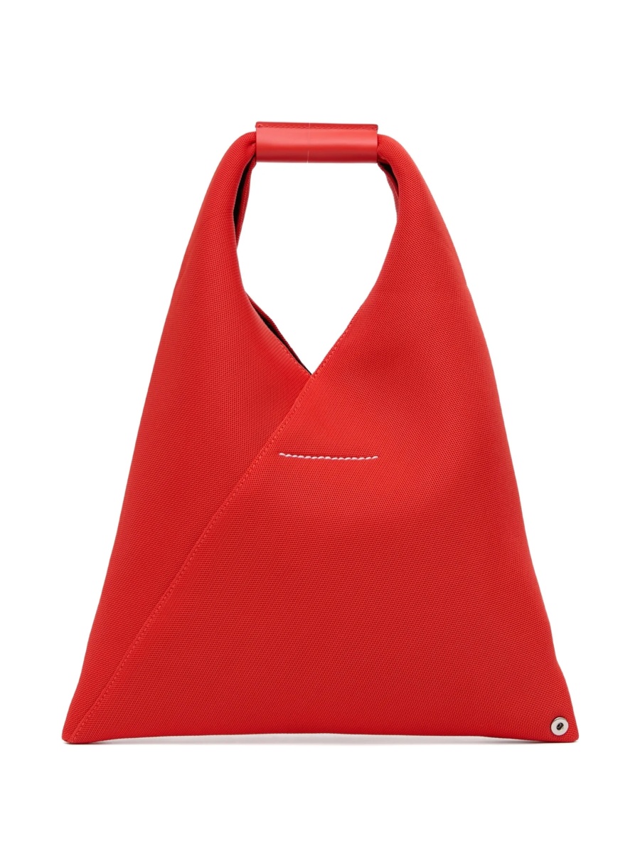 Geanta de mana MM6 Maison Margiela rosie din polyester si piele - Img 3
