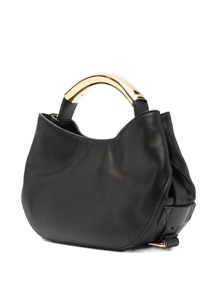 Geanta de mana Moschino neagra din piele - Img 3