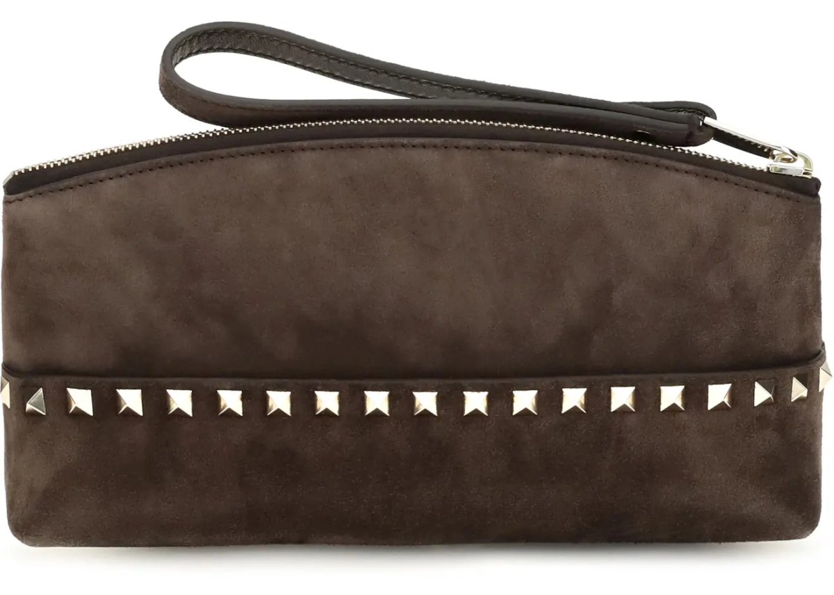 Geanta de mana Rockstud suede Pouch - Img 2