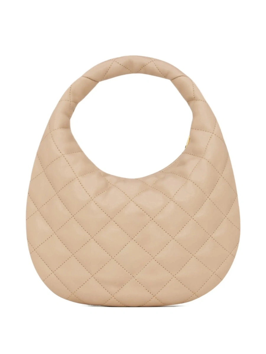 Geanta de mana Saint Laurent bej din piele 'Icare' - Img 4