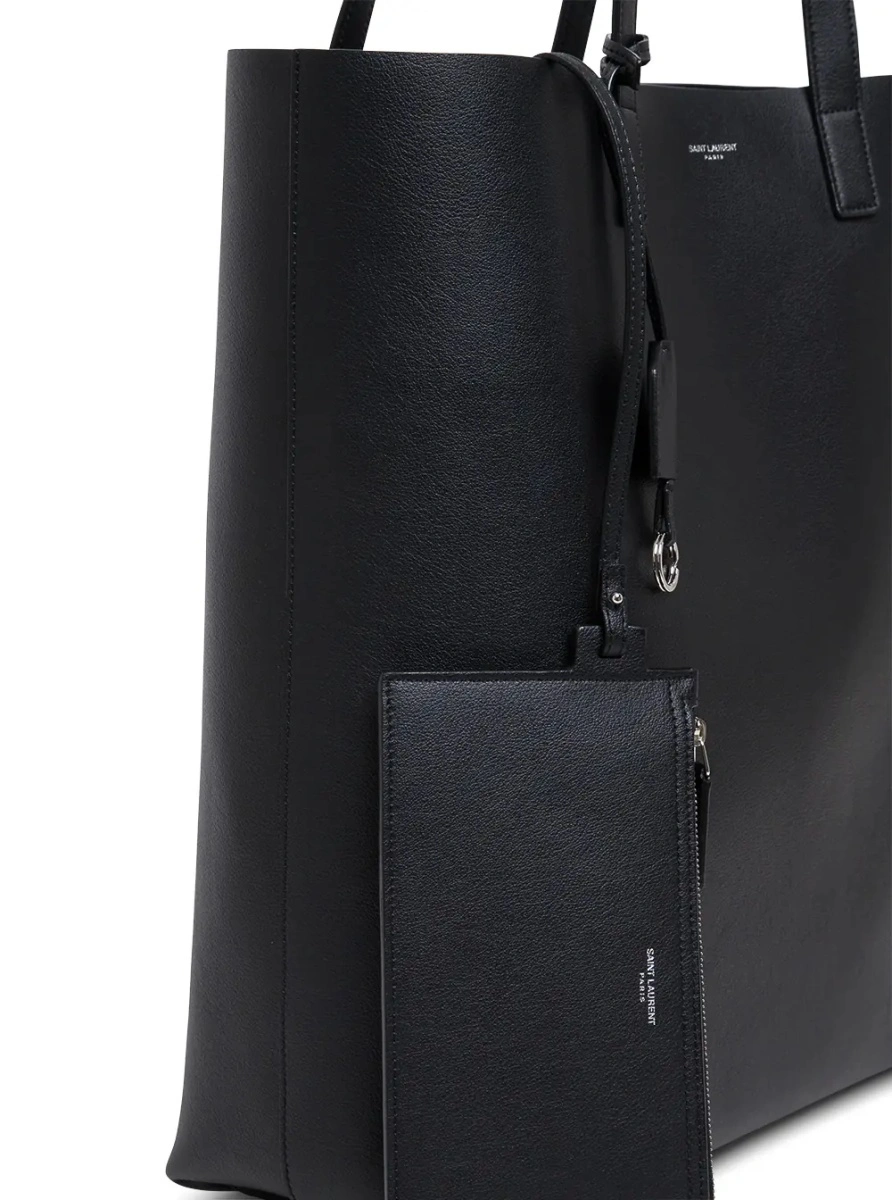 Geanta de mana Saint Laurent neagra din piele - Img 3