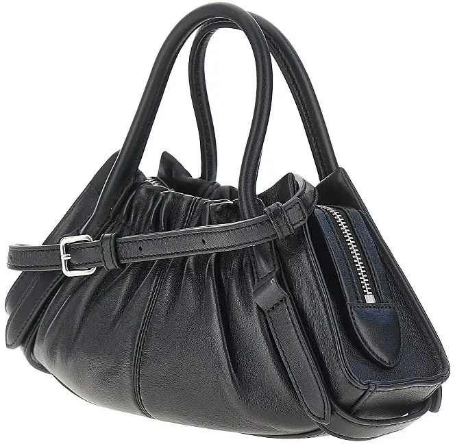Geanta de mana Small 'Cristina Satchel' nappa leather bag - Img 2